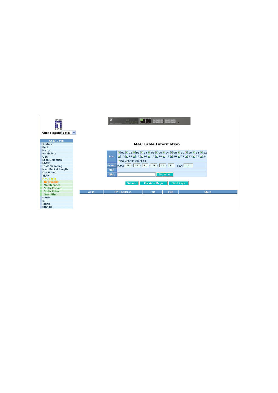 LevelOne ProCon GSW-2496 User Manual | Page 98 / 247