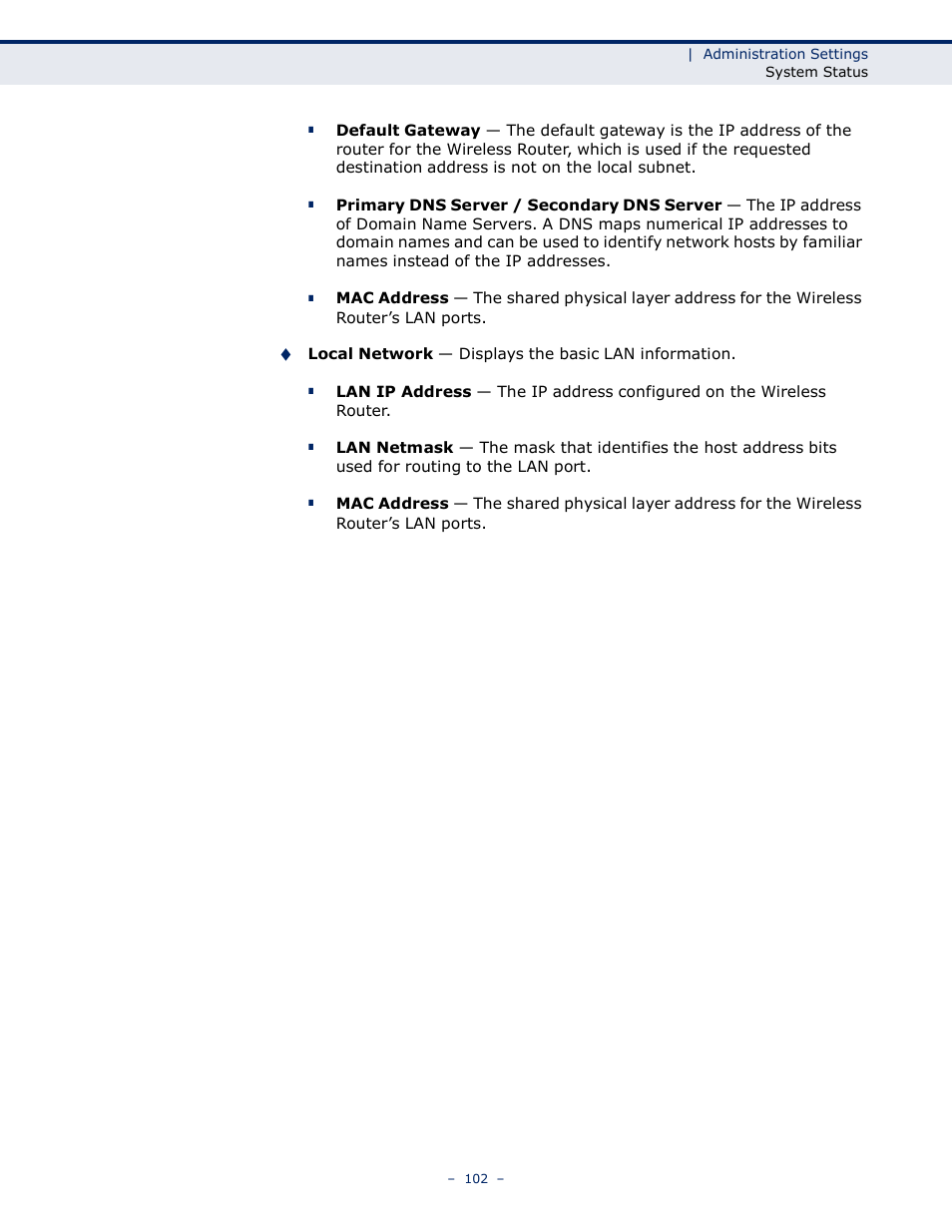 LevelOne WBR-6005 User Manual | Page 102 / 124