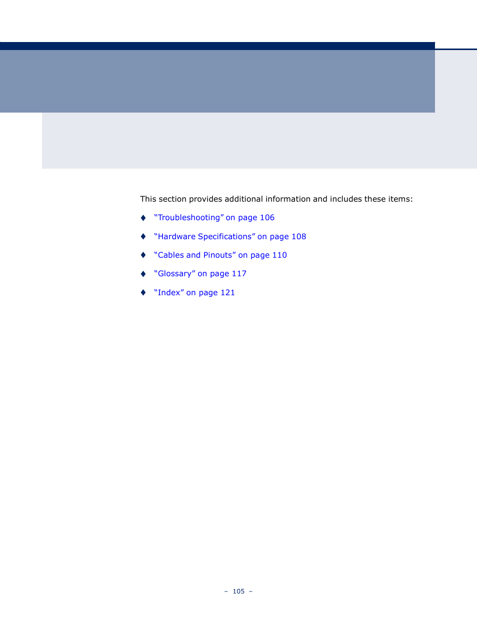 Ection, Ppendices | LevelOne WBR-6005 User Manual | Page 105 / 124
