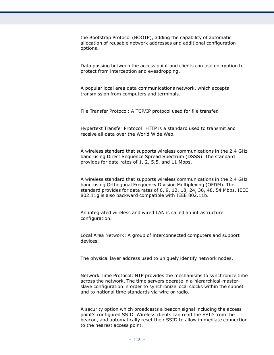 LevelOne WBR-6005 User Manual | Page 118 / 124
