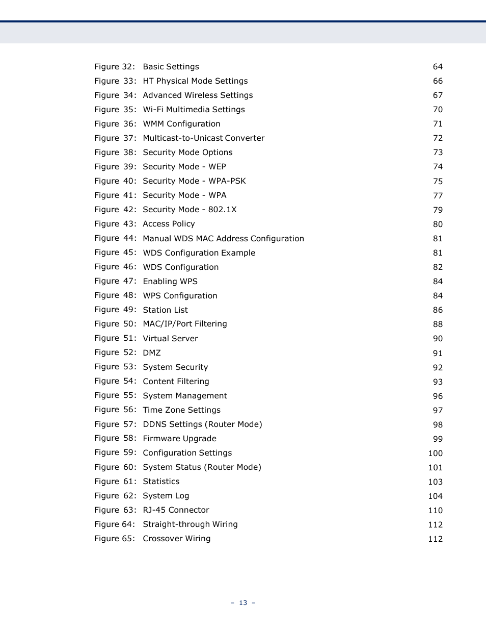 LevelOne WBR-6005 User Manual | Page 13 / 124