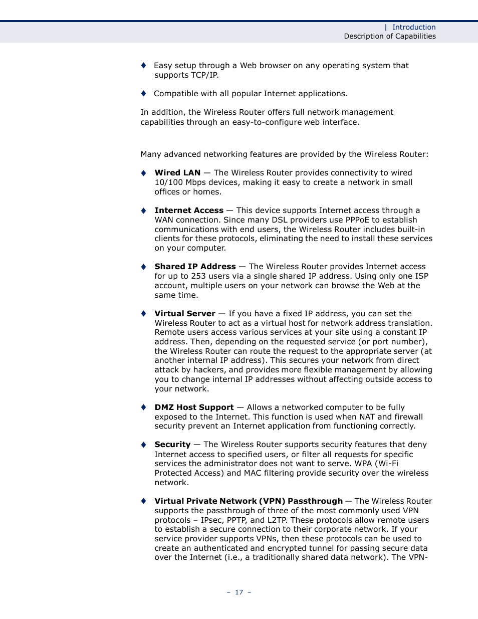LevelOne WBR-6005 User Manual | Page 17 / 124