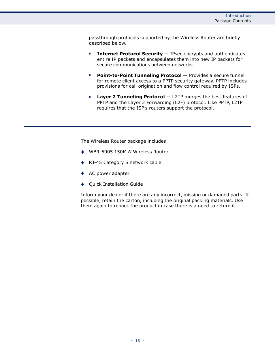 LevelOne WBR-6005 User Manual | Page 18 / 124