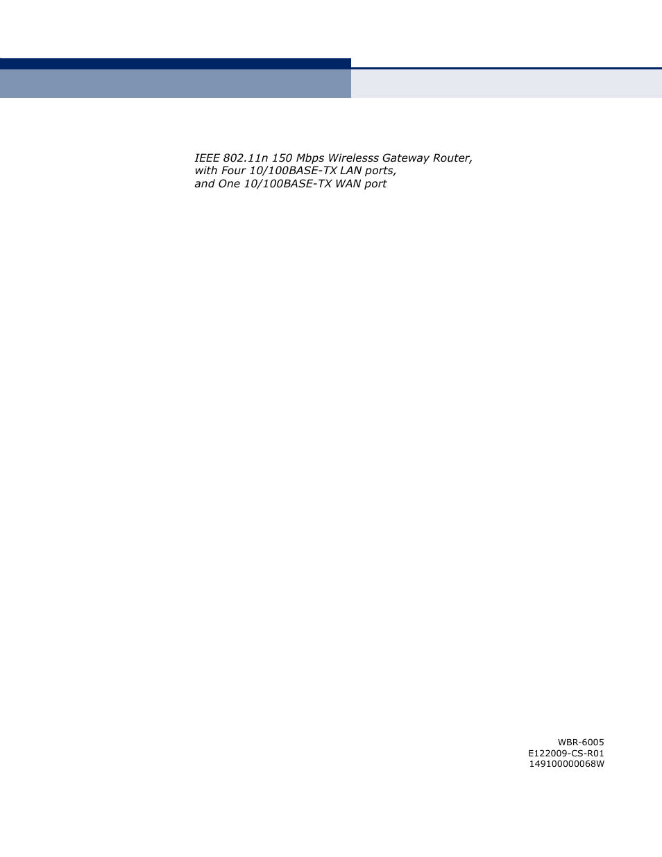 S e r, U i d e | LevelOne WBR-6005 User Manual | Page 2 / 124