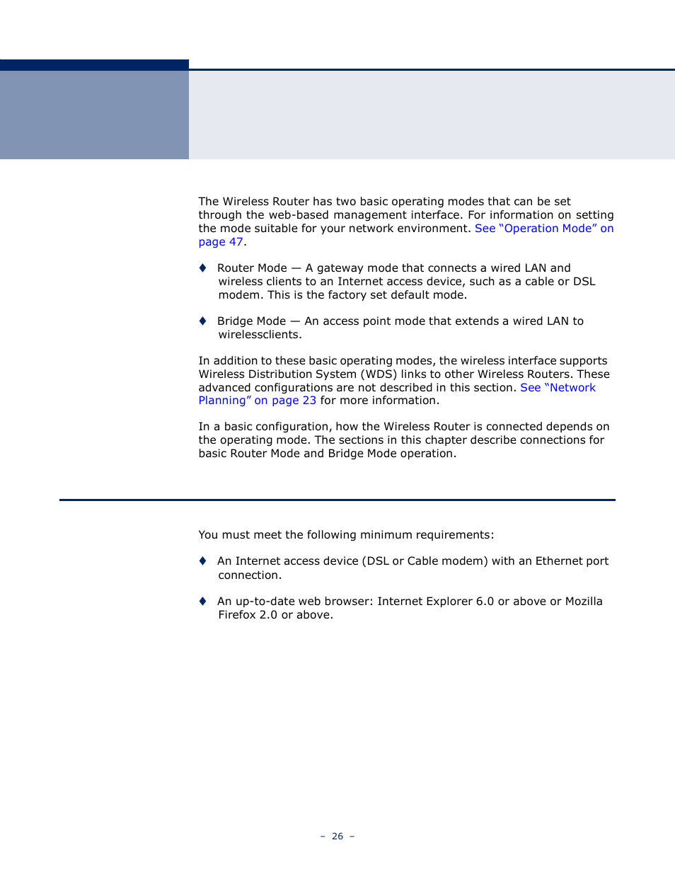 Nstalling the, Ireless, Outer | LevelOne WBR-6005 User Manual | Page 26 / 124