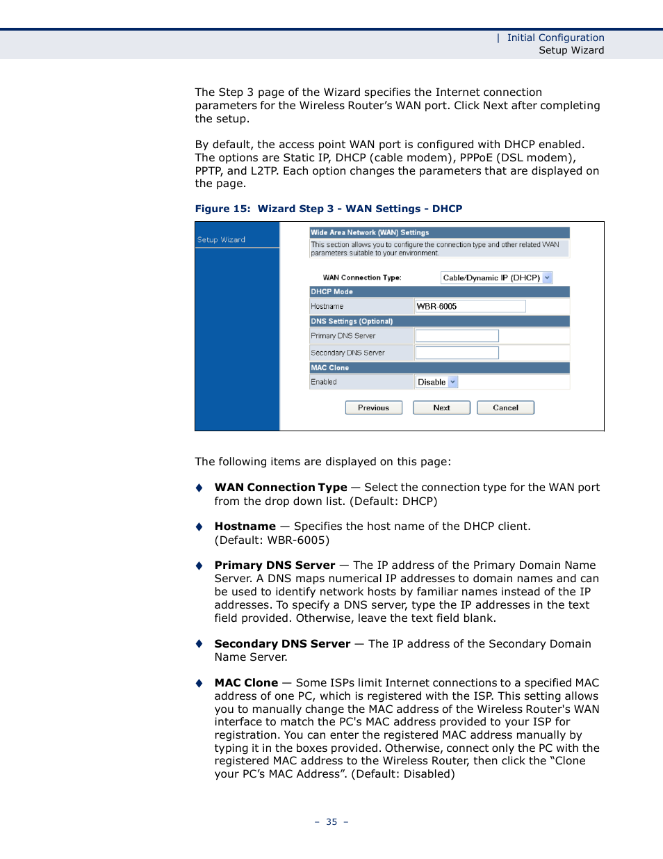LevelOne WBR-6005 User Manual | Page 35 / 124