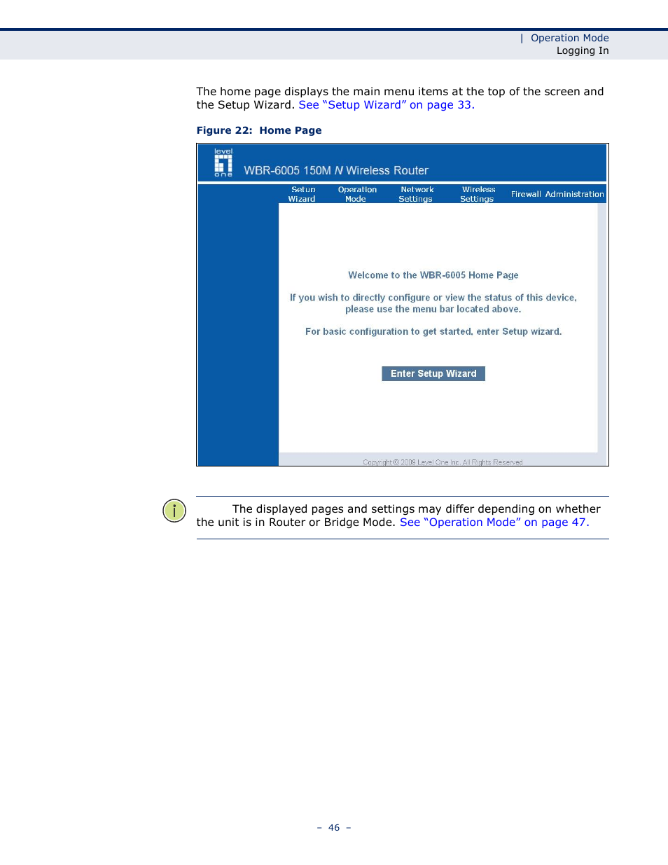 LevelOne WBR-6005 User Manual | Page 46 / 124