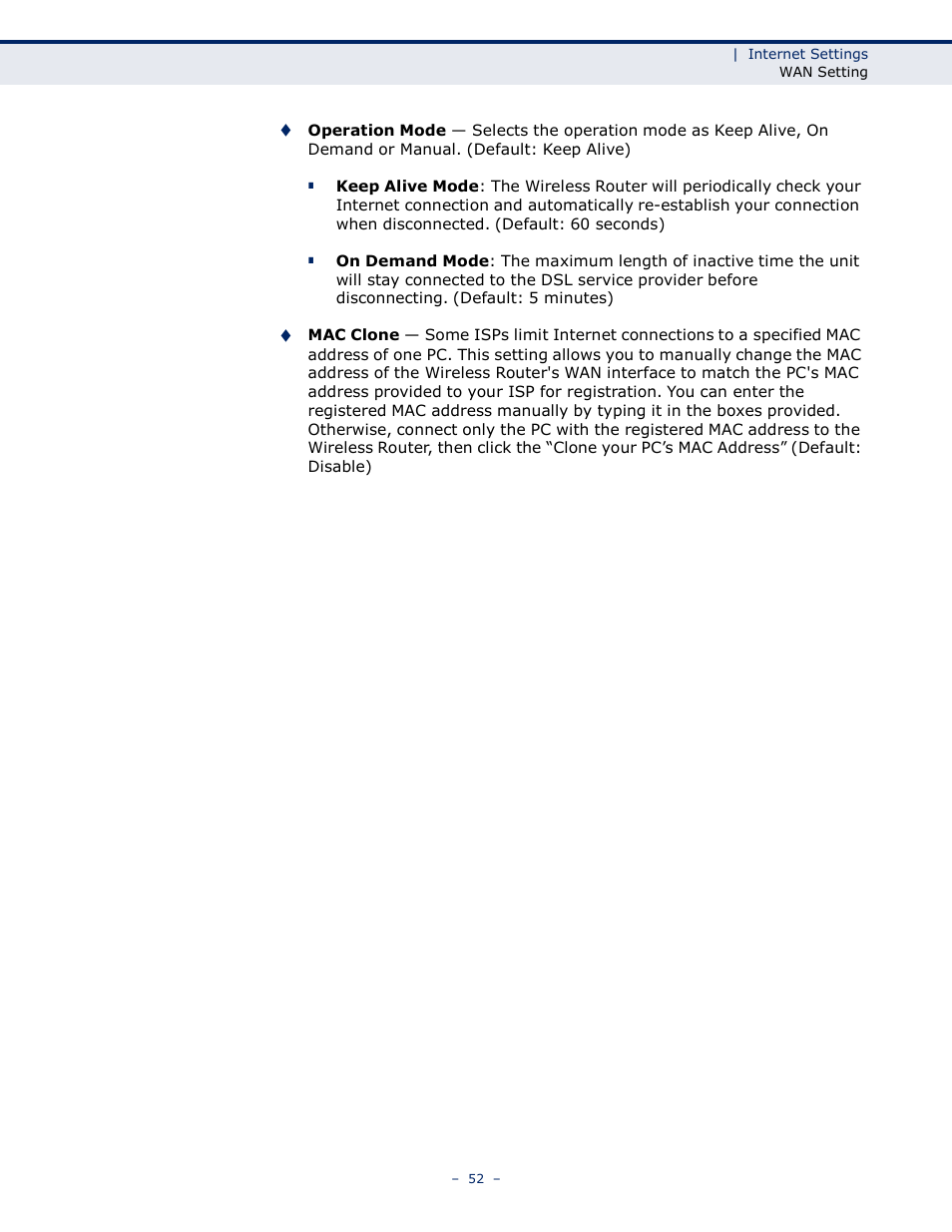 LevelOne WBR-6005 User Manual | Page 52 / 124