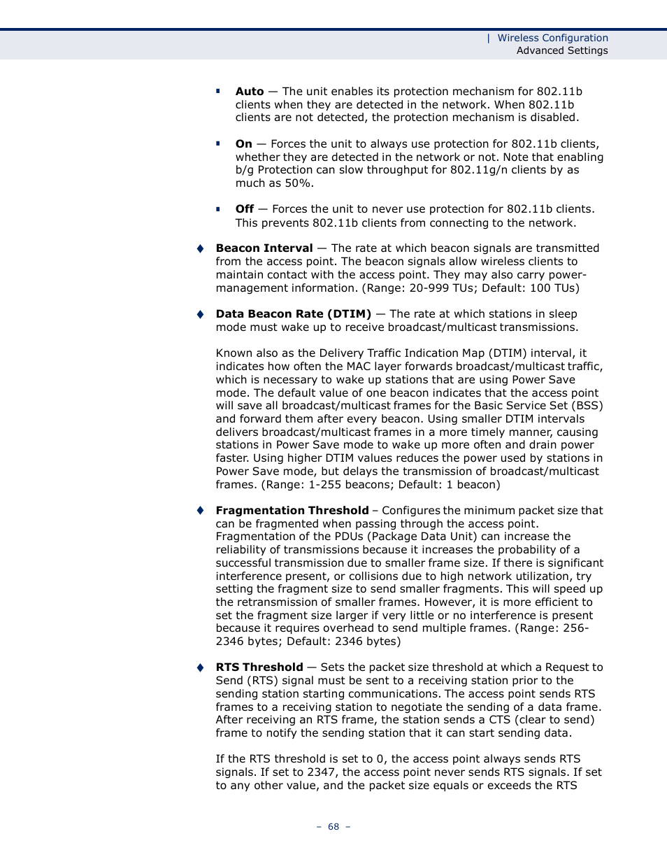 LevelOne WBR-6005 User Manual | Page 68 / 124