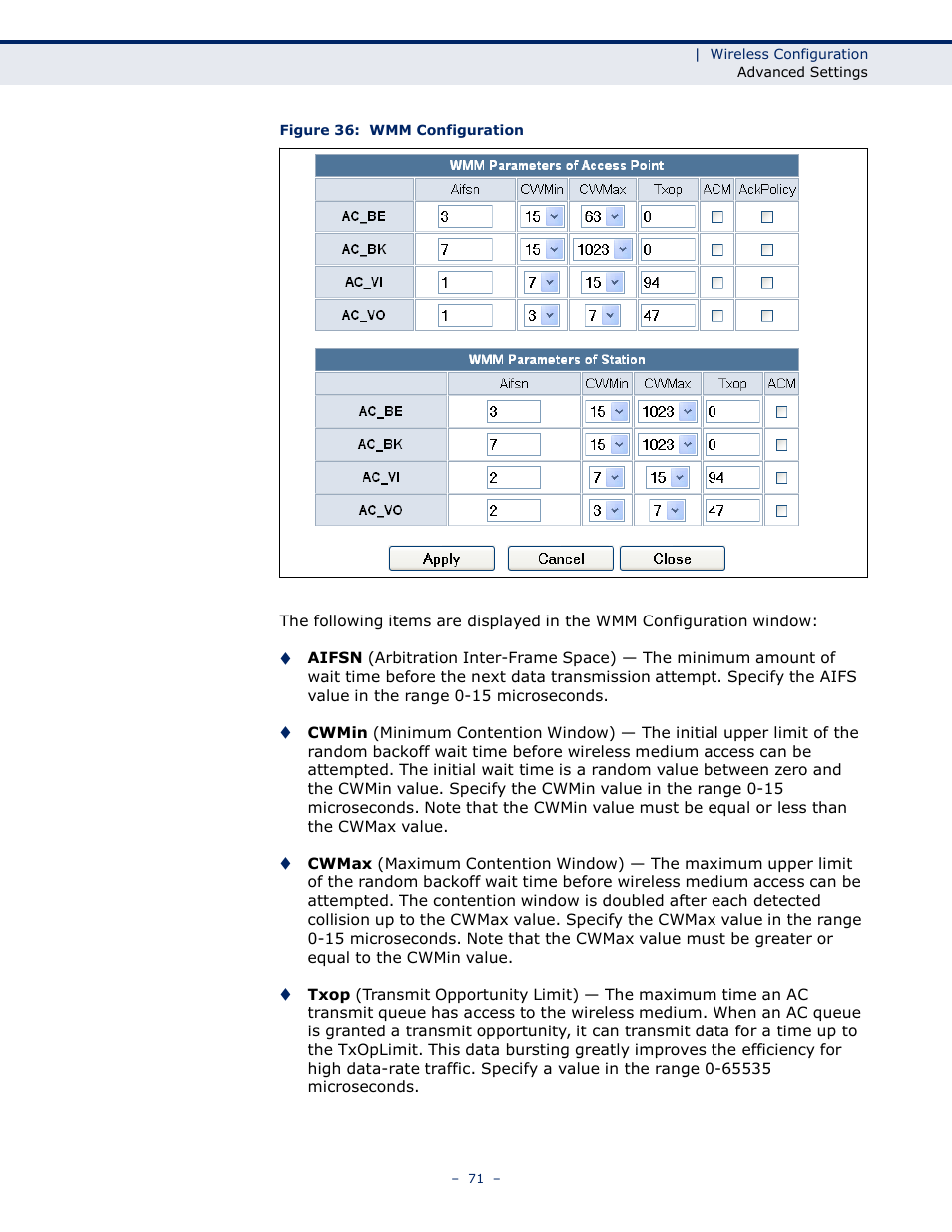 LevelOne WBR-6005 User Manual | Page 71 / 124