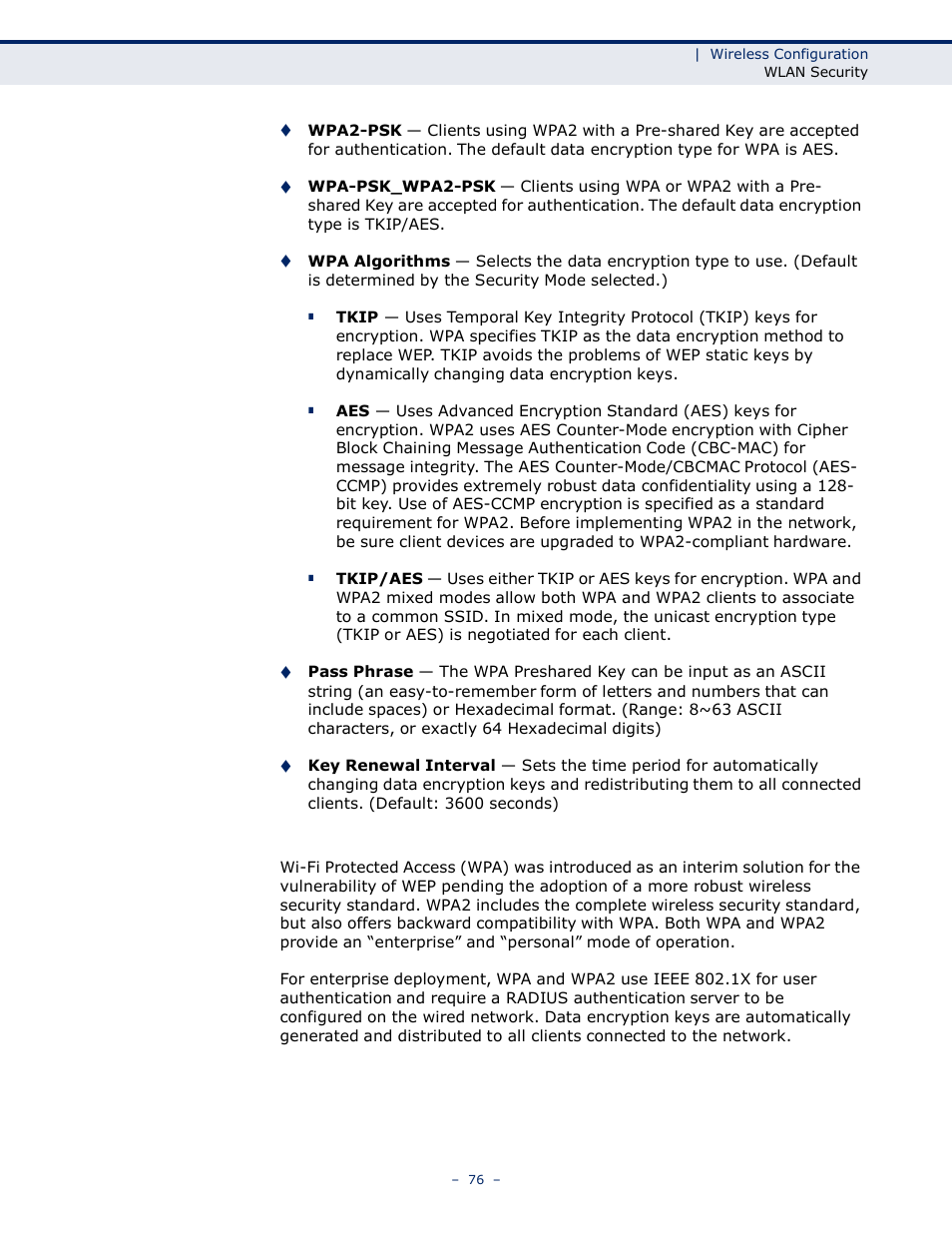 Wpa e | LevelOne WBR-6005 User Manual | Page 76 / 124