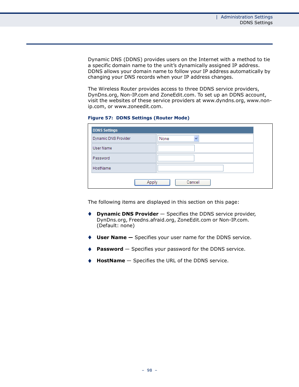 Ddns s | LevelOne WBR-6005 User Manual | Page 98 / 124
