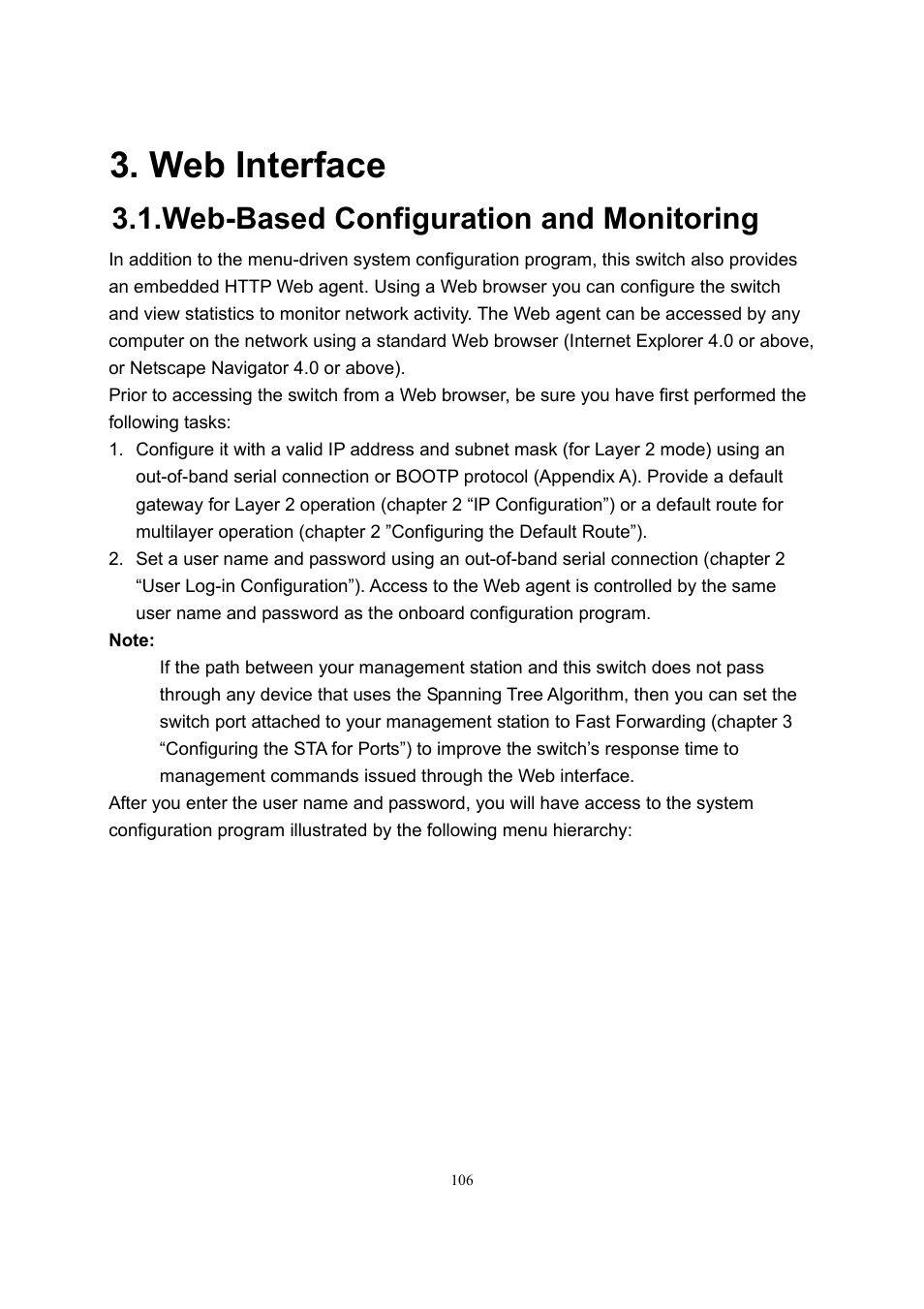 Web interface, Web-based configuration and monitoring | LevelOne GSW-2600TXM User Manual | Page 106 / 200