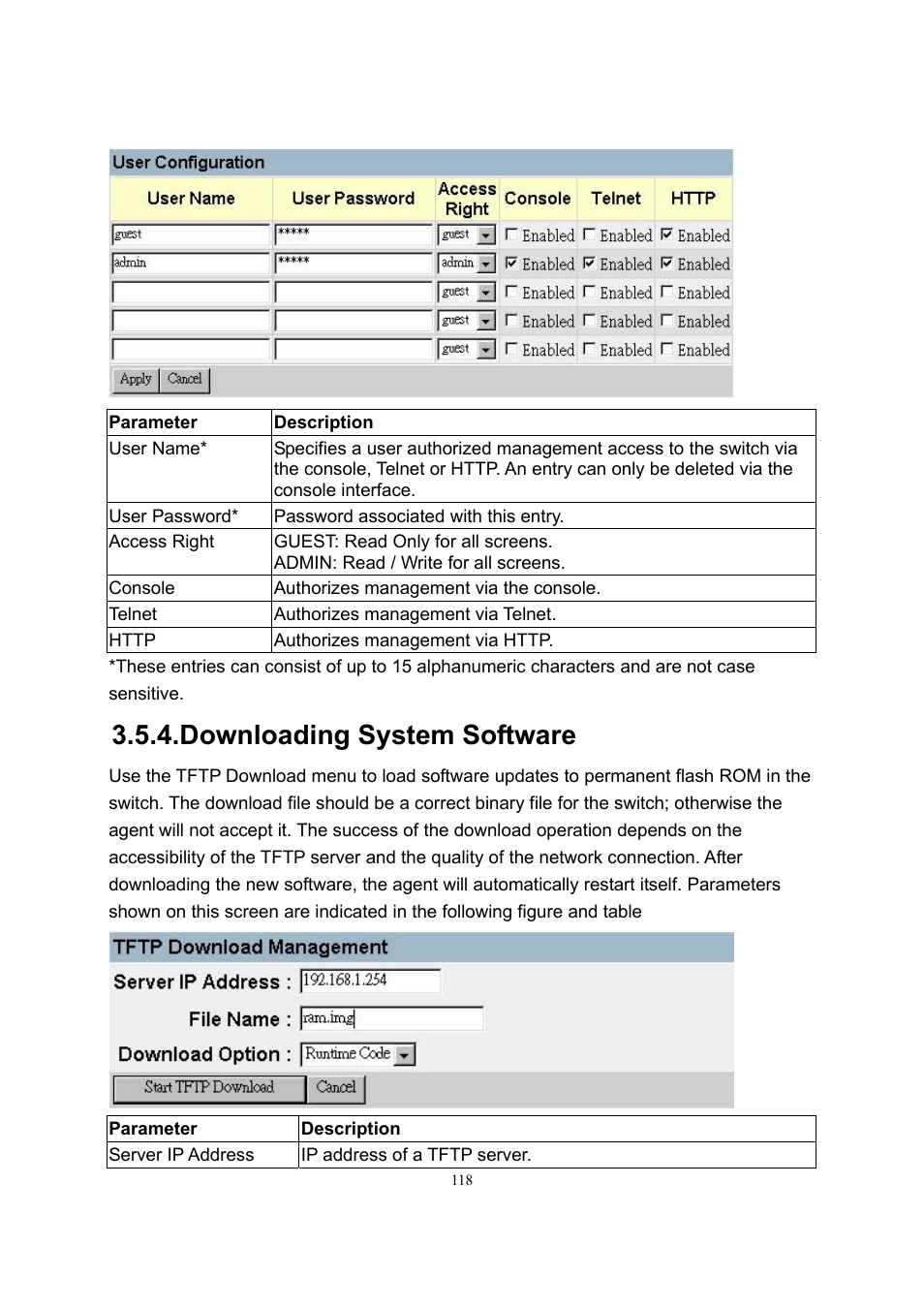 Downloading system software | LevelOne GSW-2600TXM User Manual | Page 118 / 200