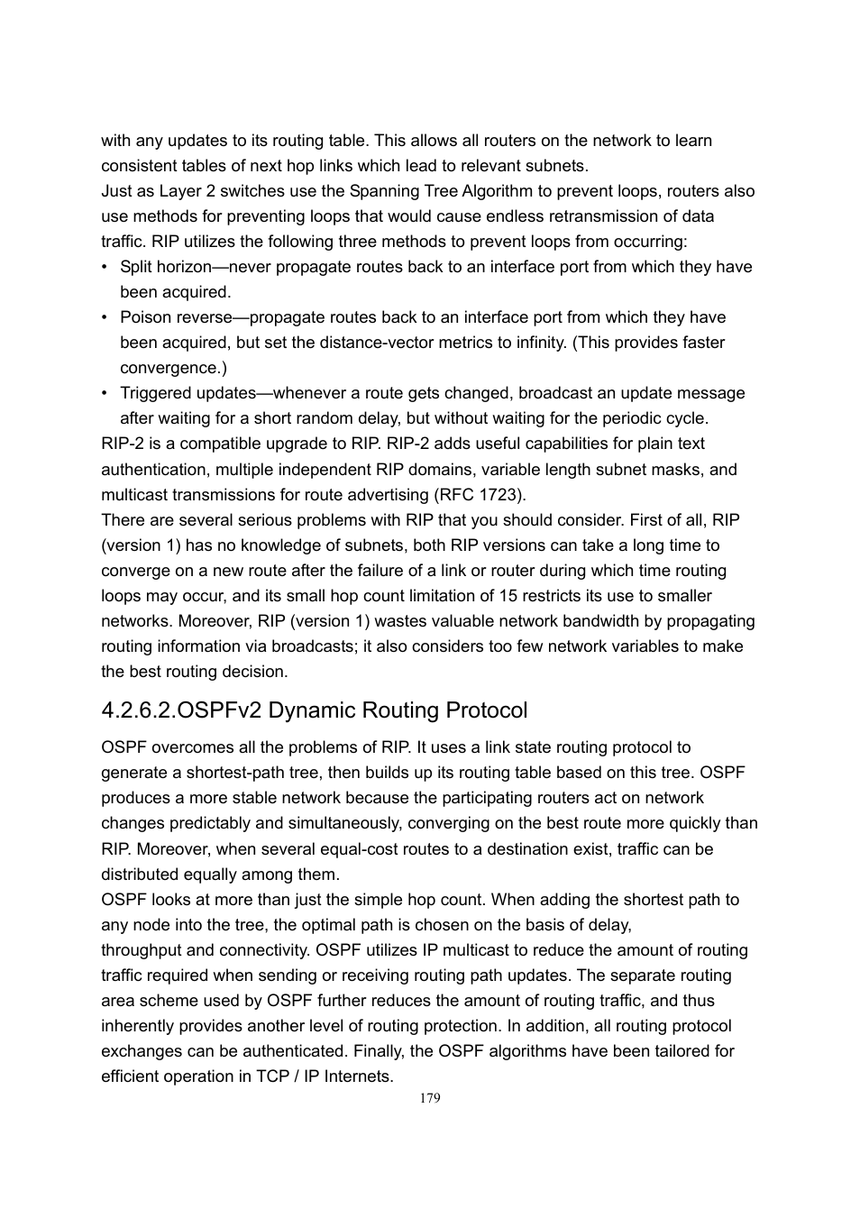 Ospfv2 dynamic routing protocol | LevelOne GSW-2600TXM User Manual | Page 179 / 200