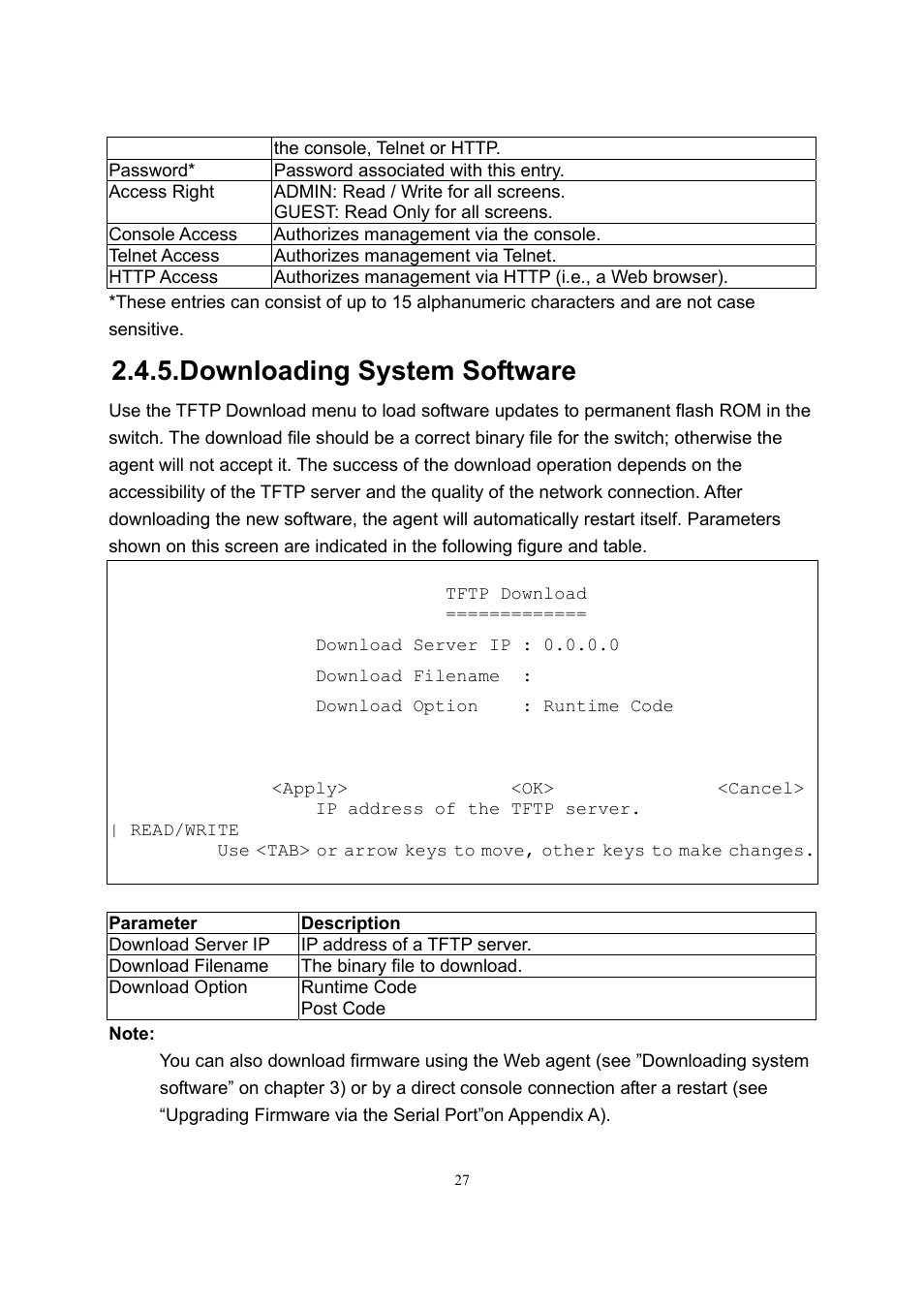 Downloading system software | LevelOne GSW-2600TXM User Manual | Page 27 / 200
