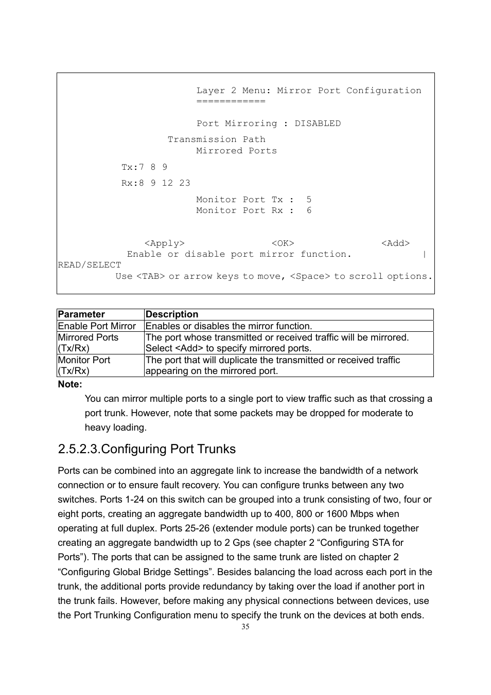 Configuring port trunks | LevelOne GSW-2600TXM User Manual | Page 35 / 200