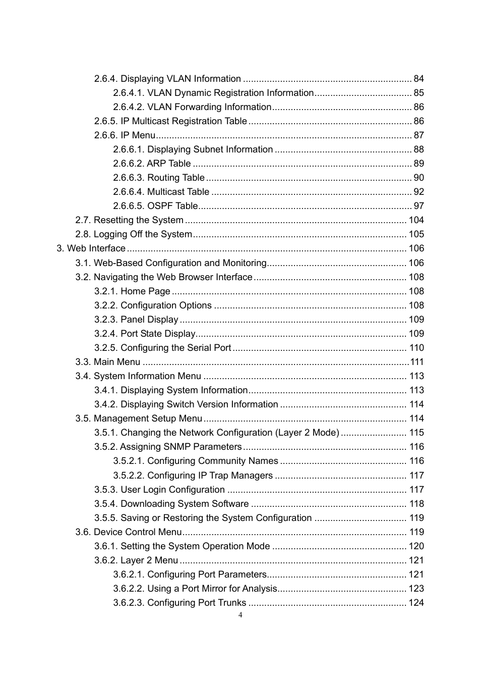 LevelOne GSW-2600TXM User Manual | Page 4 / 200