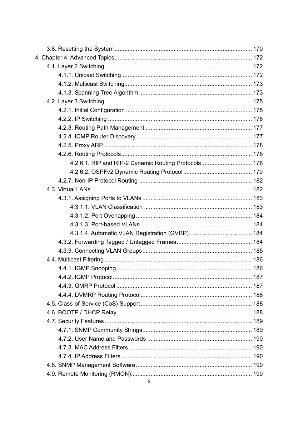 LevelOne GSW-2600TXM User Manual | Page 6 / 200