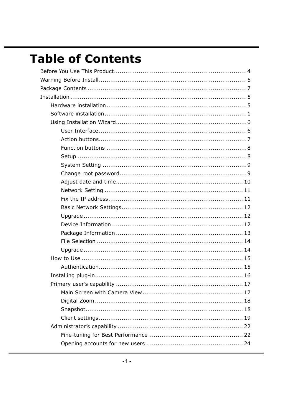 LevelOne FCS-1030 User Manual | Page 2 / 73