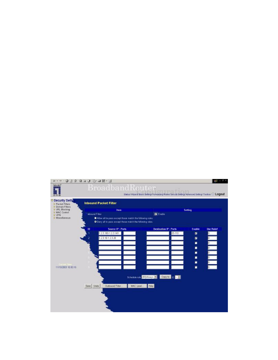 LevelOne WBR-3404TX User Manual | Page 38 / 89