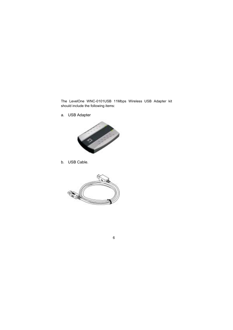 1 kit contents | LevelOne WNC-0101USB User Manual | Page 7 / 70