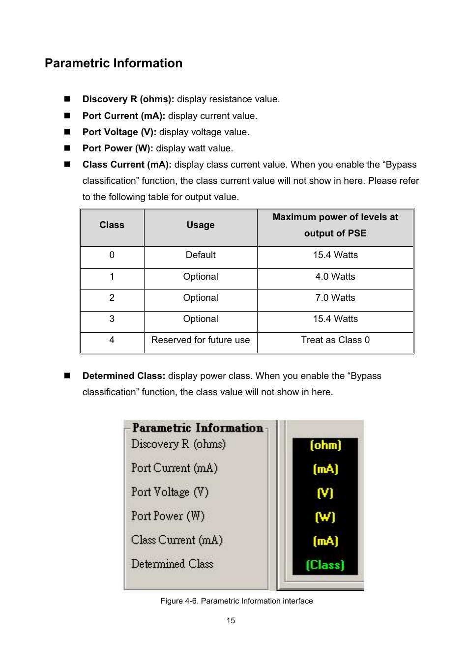 Parametric information | LevelOne MIDSPAN POH-0850TX User Manual | Page 17 / 21