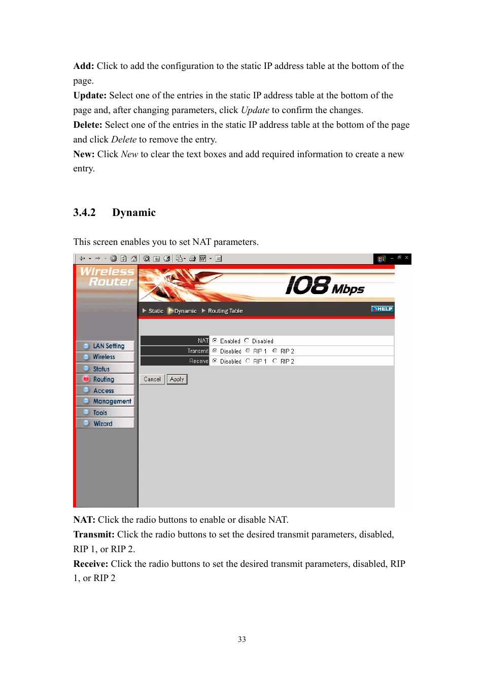 2 dynamic | LevelOne WBR-3405TX User Manual | Page 33 / 56