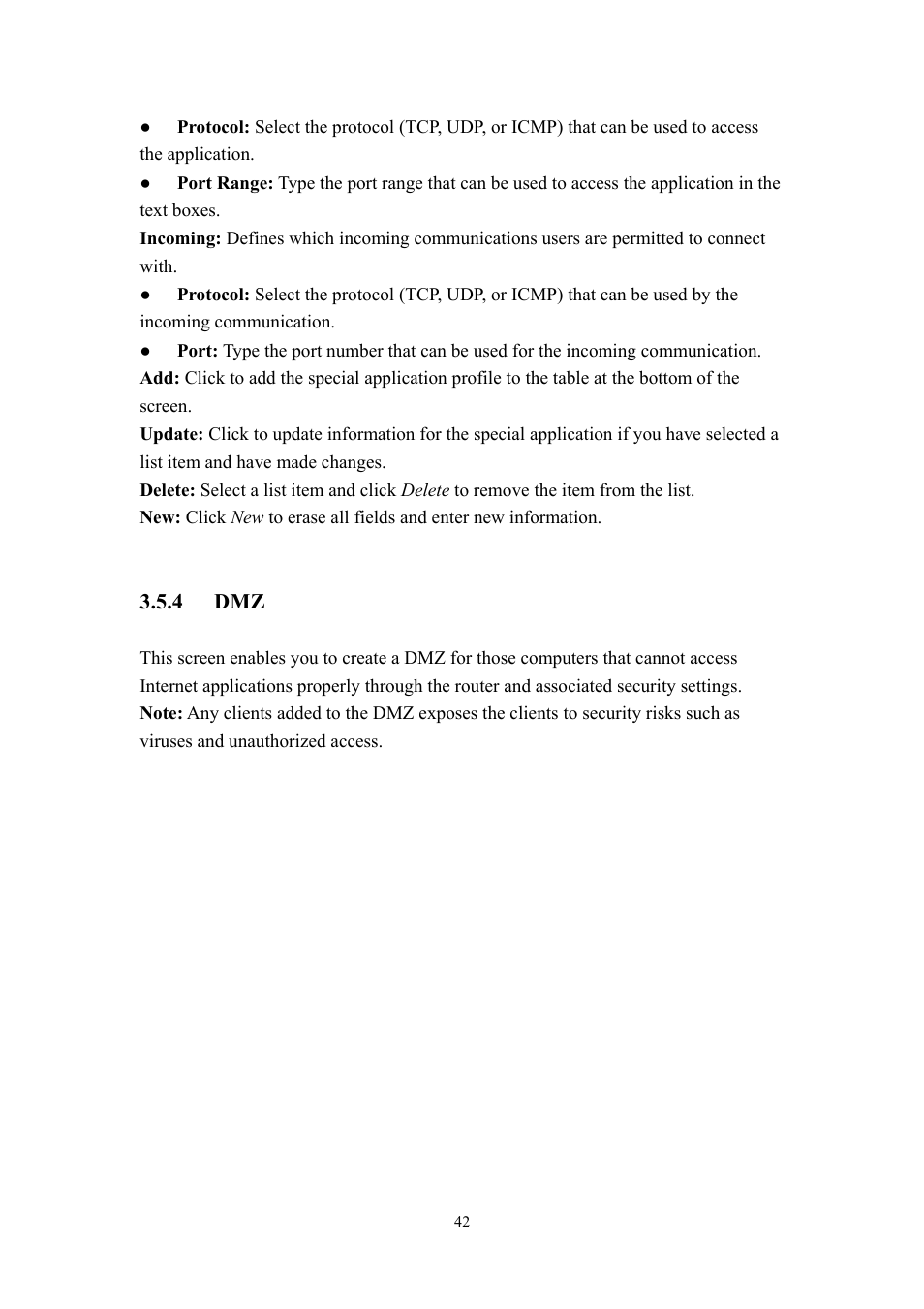 4 dmz | LevelOne WBR-3405TX User Manual | Page 42 / 56