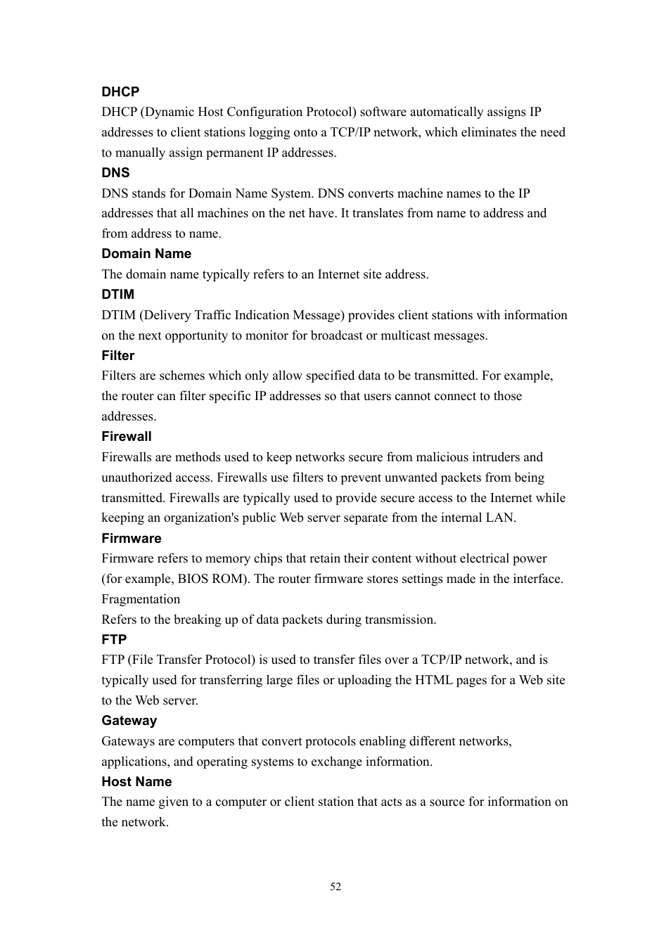 LevelOne WBR-3405TX User Manual | Page 52 / 56