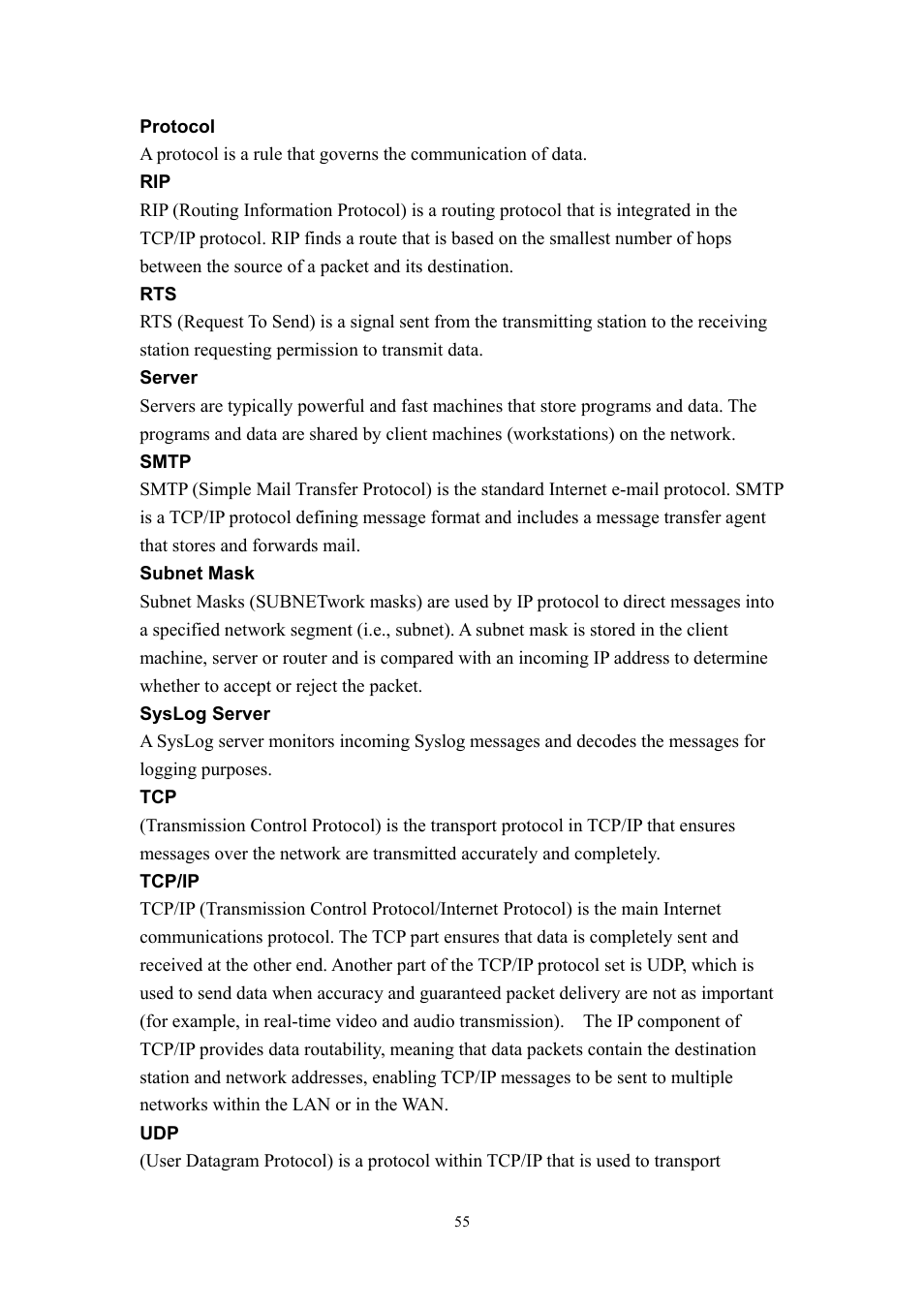 LevelOne WBR-3405TX User Manual | Page 55 / 56