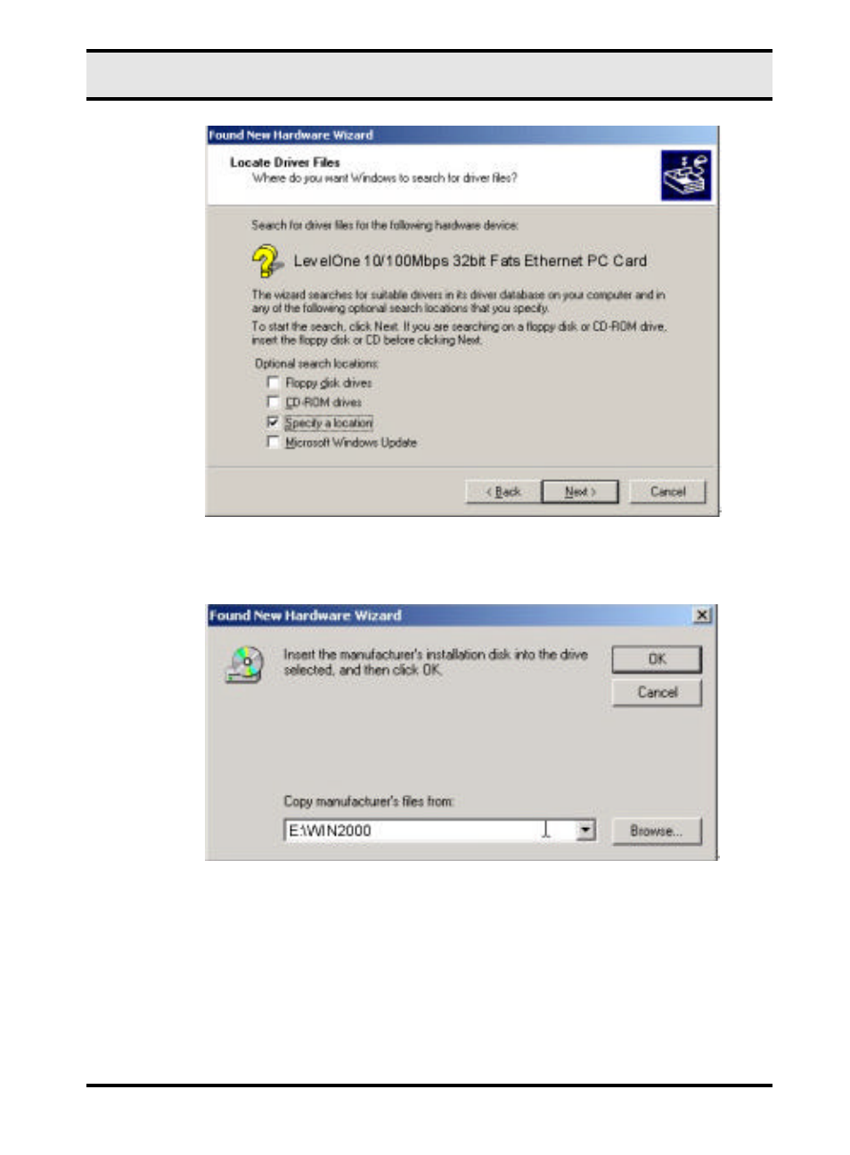 LevelOne 10/100M 32bit Fast Ethernet PC card User Manual | Page 21 / 51