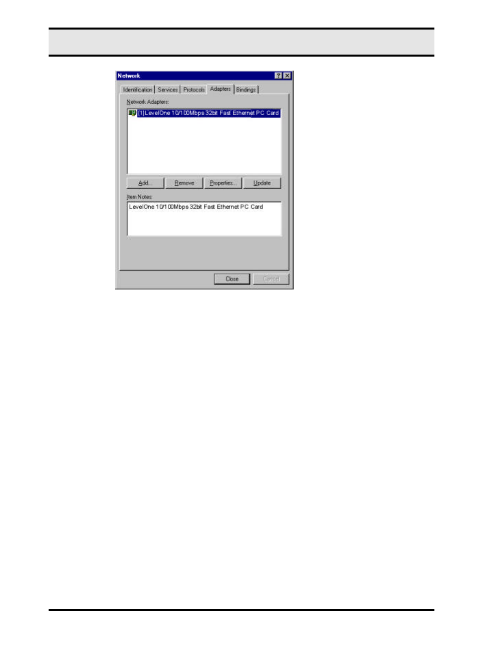 LevelOne 10/100M 32bit Fast Ethernet PC card User Manual | Page 31 / 51