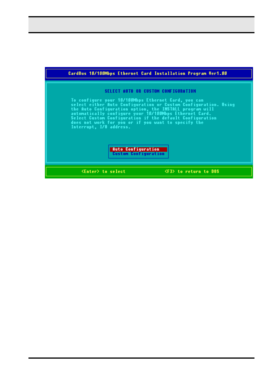 Auto configuration | LevelOne 10/100M 32bit Fast Ethernet PC card User Manual | Page 36 / 51