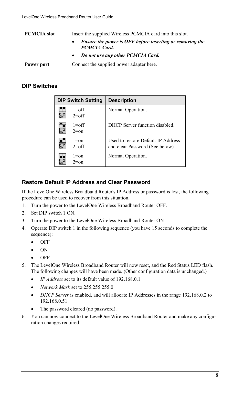 LevelOne WBR-1400TX User Manual | Page 11 / 109