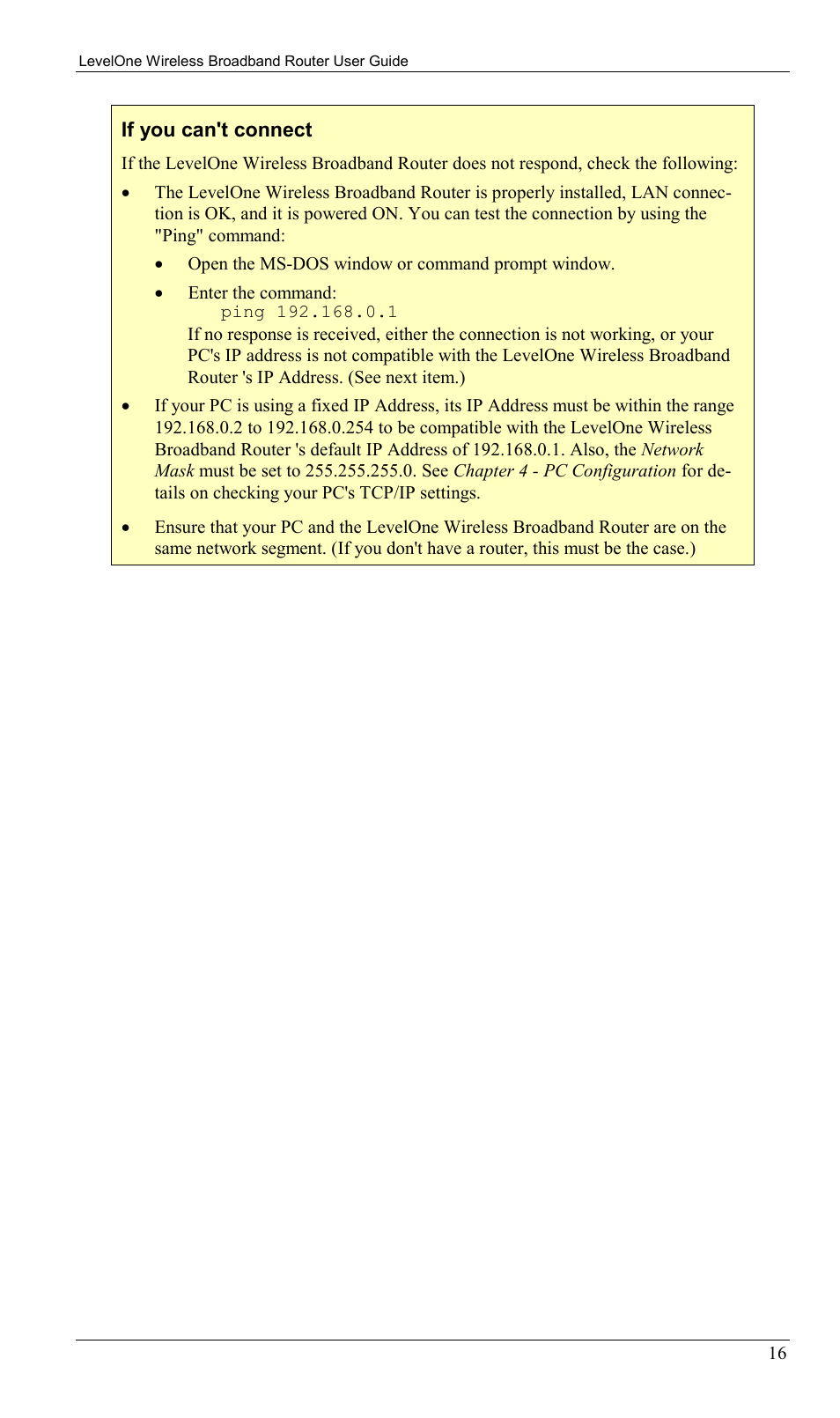 LevelOne WBR-1400TX User Manual | Page 19 / 109