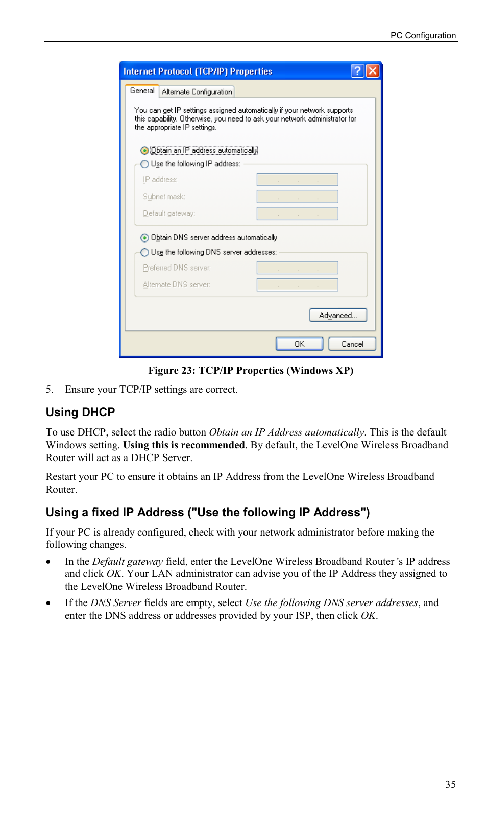 LevelOne WBR-1400TX User Manual | Page 38 / 109