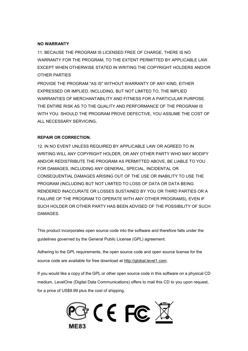 LevelOne FCS-5030 User Manual | Page 114 / 114