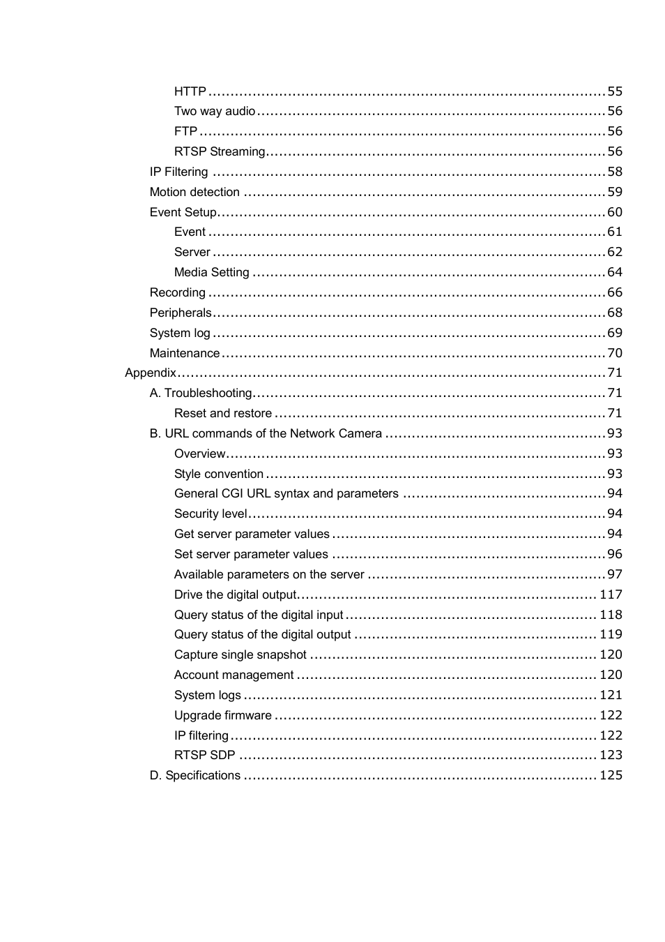 LevelOne FCS-5030 User Manual | Page 4 / 114