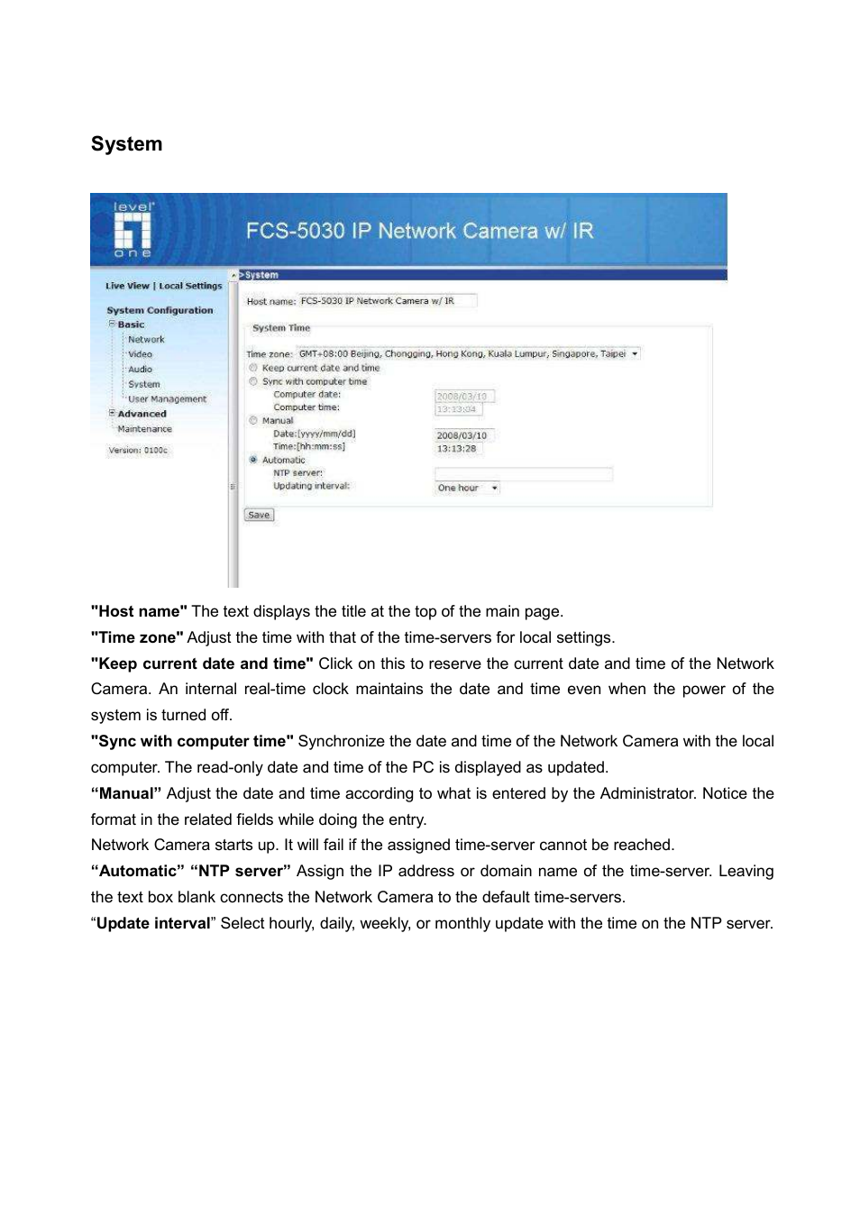 System | LevelOne FCS-5030 User Manual | Page 52 / 114