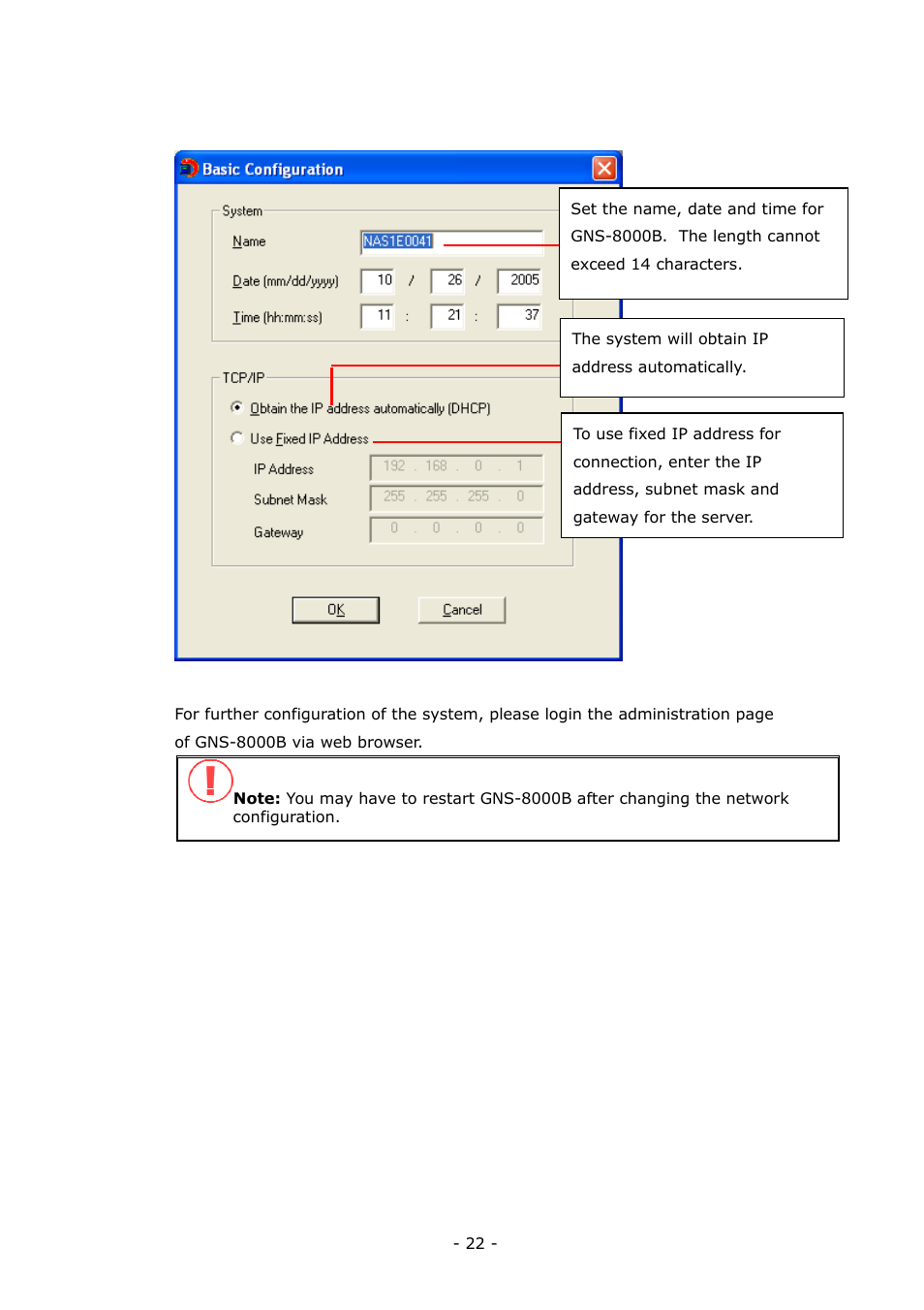 LevelOne 4-bay Sata NAS w/2 Gigabit Ethernet GNS-8000B User Manual | Page 22 / 135