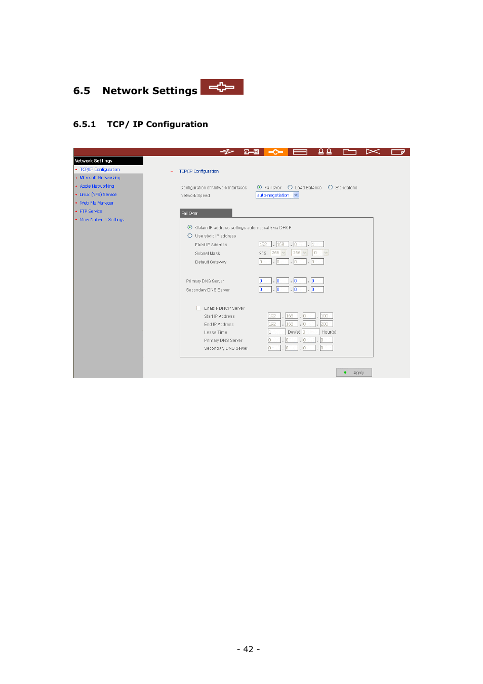 LevelOne 4-bay Sata NAS w/2 Gigabit Ethernet GNS-8000B User Manual | Page 42 / 135