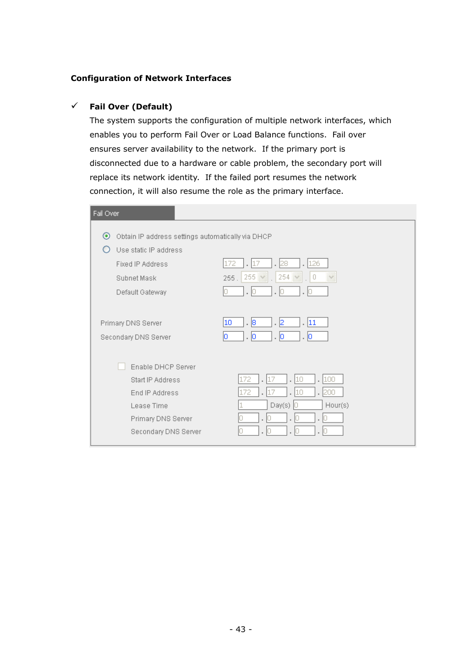 LevelOne 4-bay Sata NAS w/2 Gigabit Ethernet GNS-8000B User Manual | Page 43 / 135