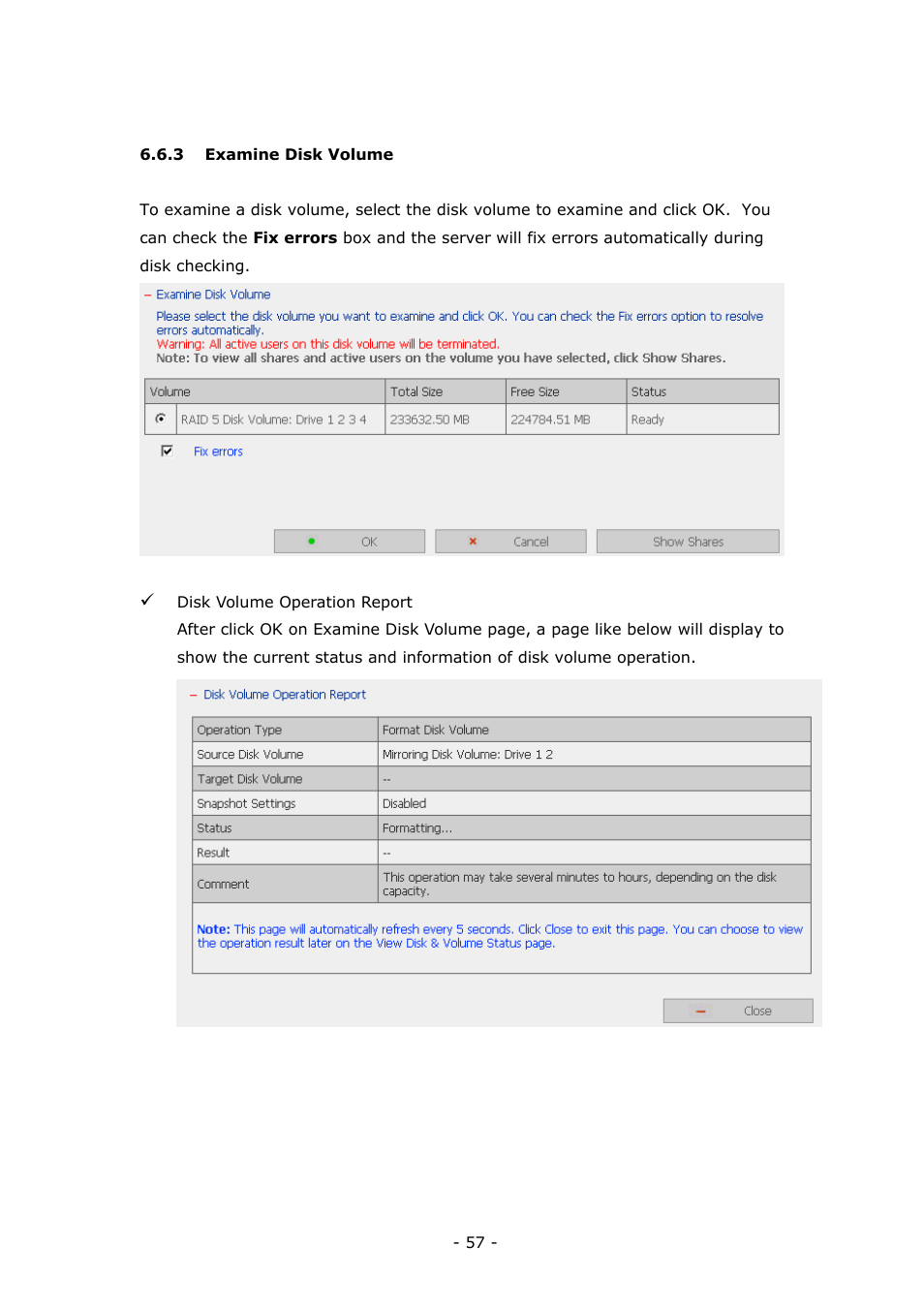 LevelOne 4-bay Sata NAS w/2 Gigabit Ethernet GNS-8000B User Manual | Page 57 / 135