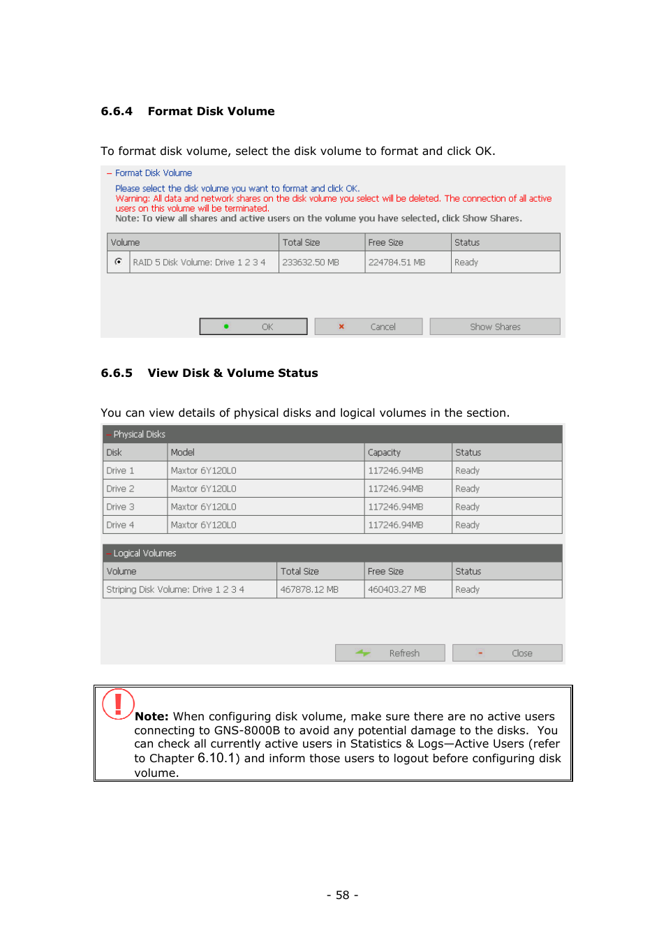LevelOne 4-bay Sata NAS w/2 Gigabit Ethernet GNS-8000B User Manual | Page 58 / 135