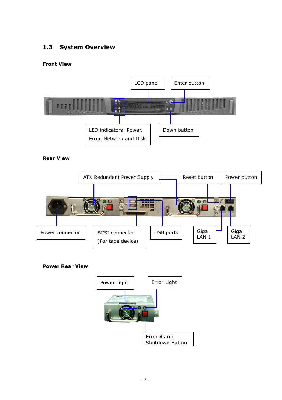 LevelOne 4-bay Sata NAS w/2 Gigabit Ethernet GNS-8000B User Manual | Page 7 / 135
