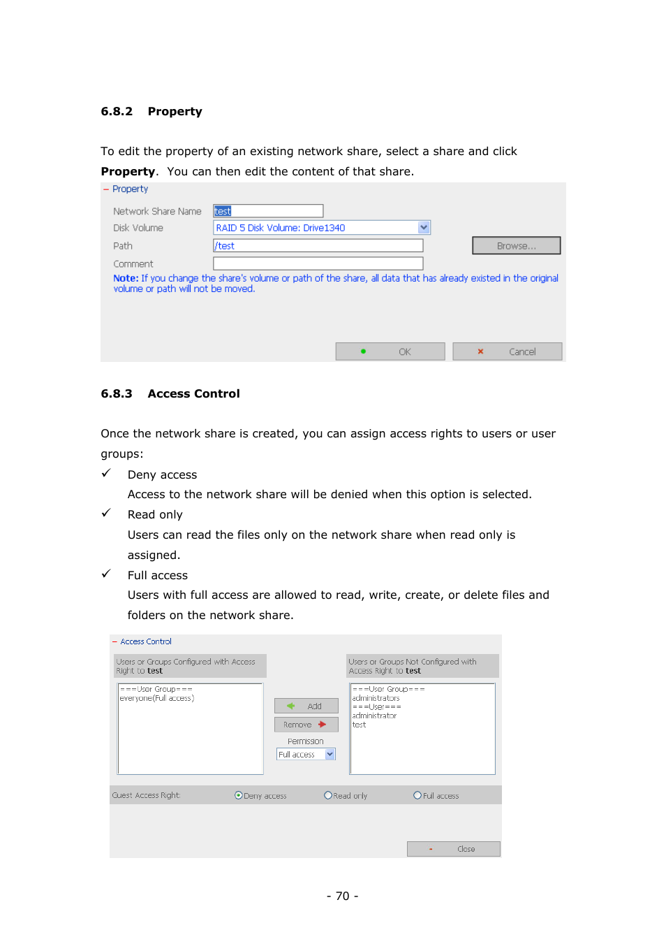 LevelOne 4-bay Sata NAS w/2 Gigabit Ethernet GNS-8000B User Manual | Page 70 / 135