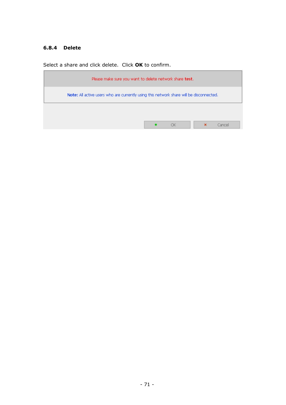 LevelOne 4-bay Sata NAS w/2 Gigabit Ethernet GNS-8000B User Manual | Page 71 / 135
