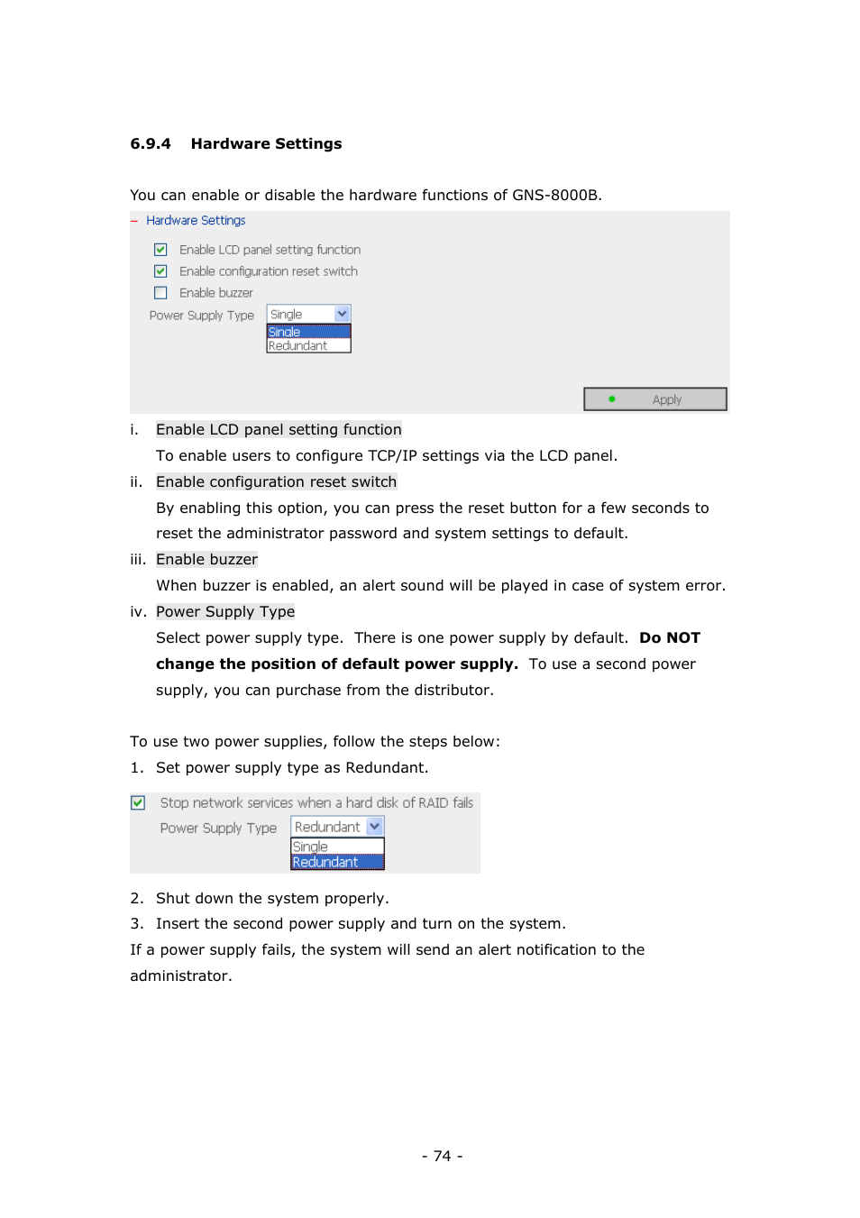 LevelOne 4-bay Sata NAS w/2 Gigabit Ethernet GNS-8000B User Manual | Page 74 / 135