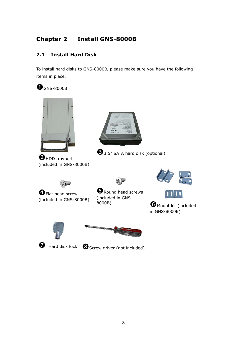 LevelOne 4-bay Sata NAS w/2 Gigabit Ethernet GNS-8000B User Manual | Page 8 / 135